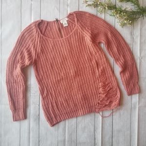 Distressed Knitted Sweater